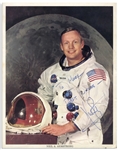 Neil Armstrong Signed 8'' x 10'' White Spacesuit NASA Photo